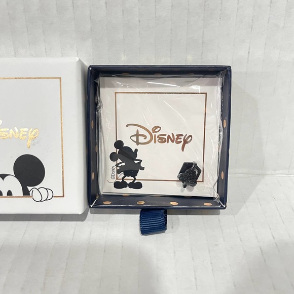 Disney Keep Collective charm collection black Mickey diamond encrusted N… - Picture 1 of 4